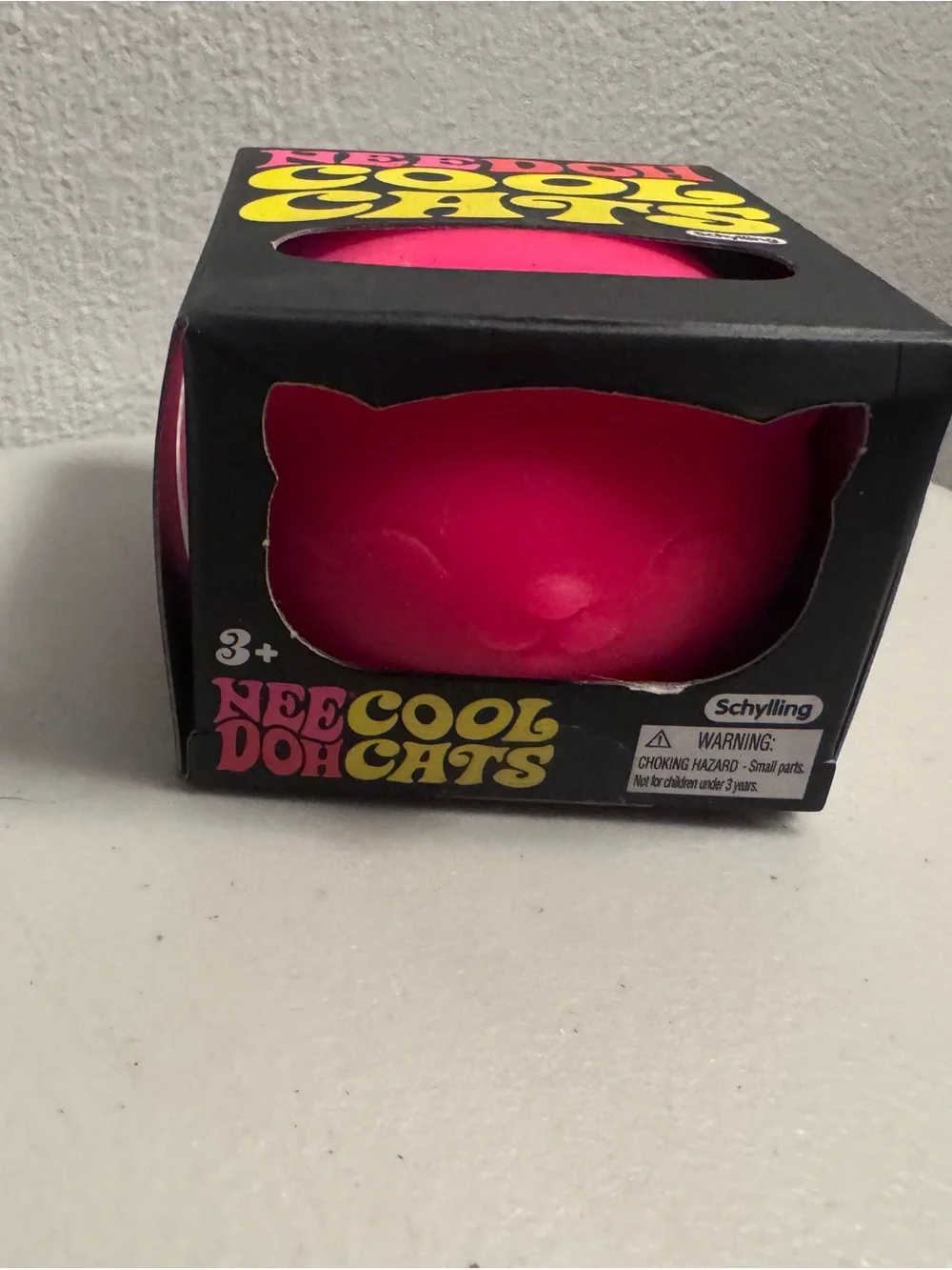 NeeDoh Cool Cats Pink Squeezable Toy for Kids